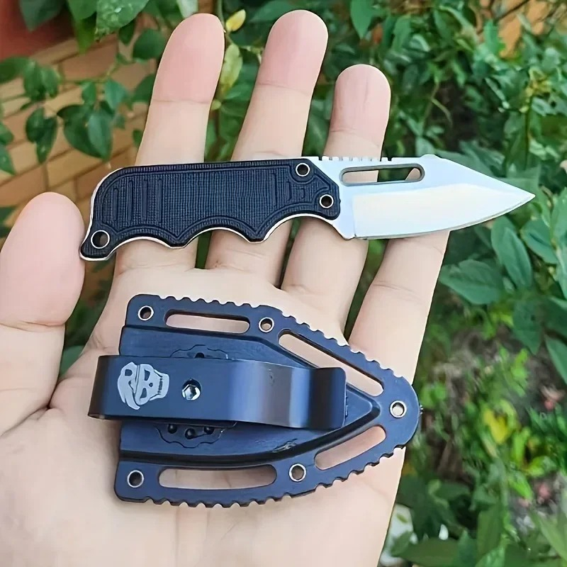 Survival Knife Full Tang - Mini Fixed Blade Knife G10 Handle