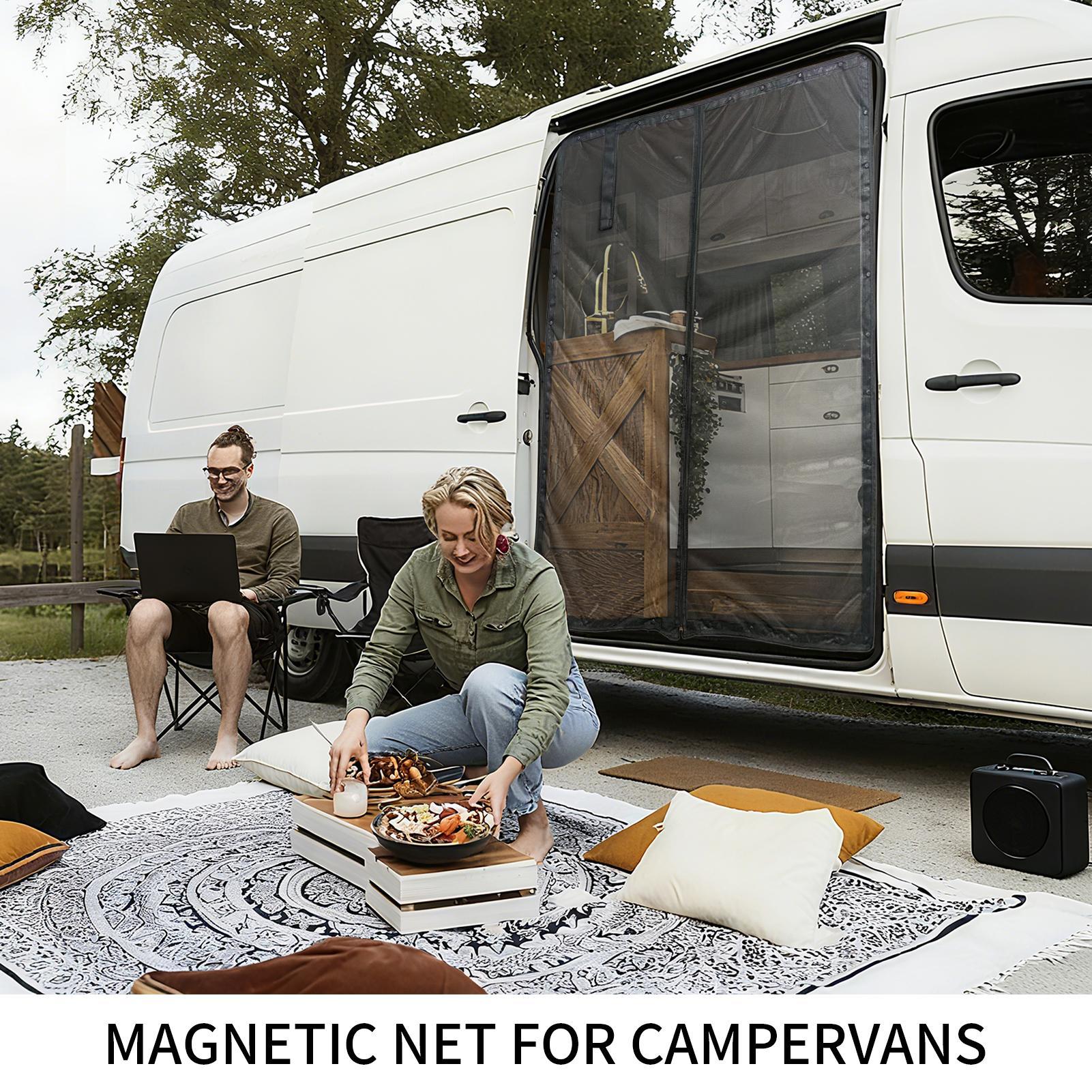 Outdoor Adventure Vehicles - Van Door Screen UV-Resistant Net Vehicle