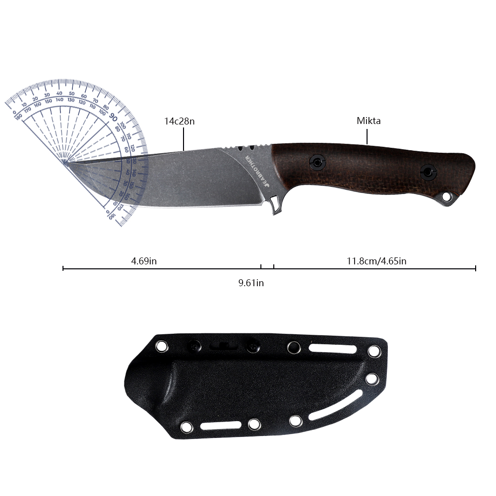 Full Tang Fixed Blade Knife wi - Survival Knife Full Tang review and price