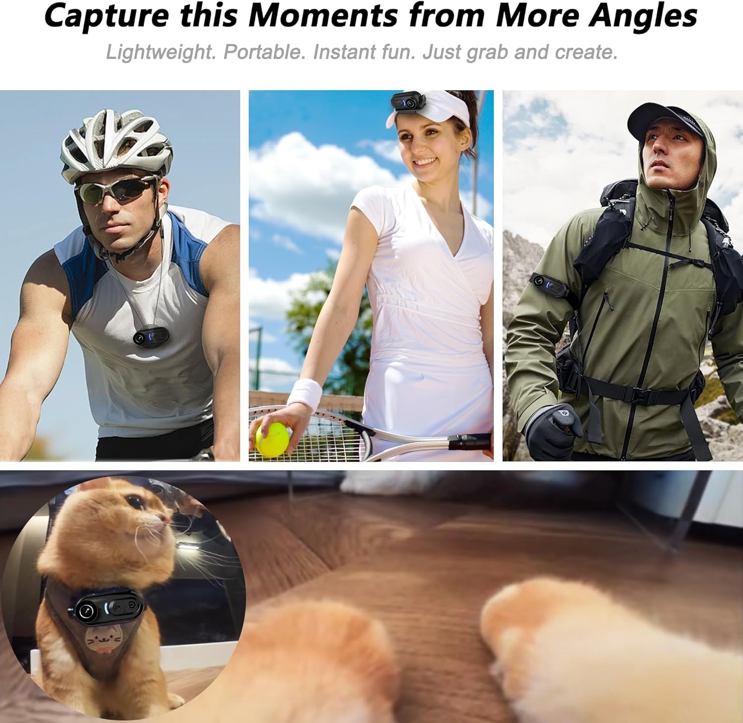 4K Compact Body Camera with 6- - Outdoor Adventure Images review and price